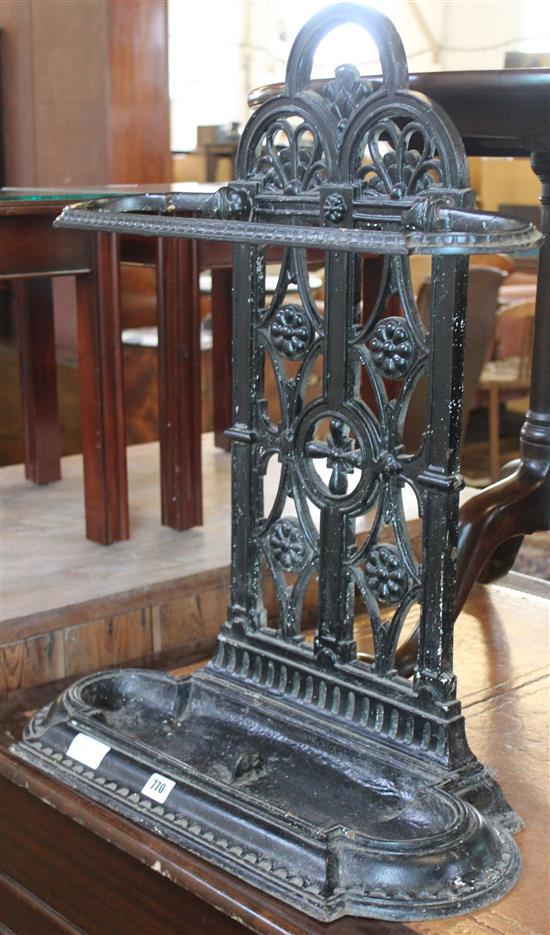Victorian cast iron umbrella stand